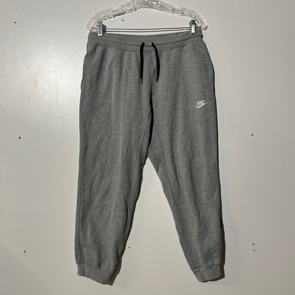 Nike Sportswear Fleece Gray Activewear Jogger Sweatpants Mens’s Size Medium - Picture 1 of 7